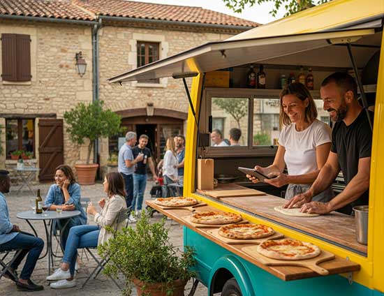 camion à pizza